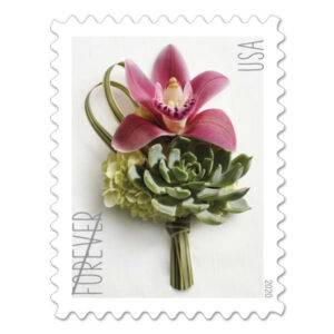 Contemporary Boutonniere Forever Stamps